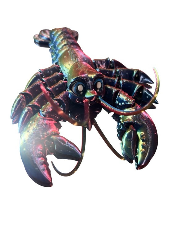 Handmade Other - 3D printed articulated lobster. Fun colors